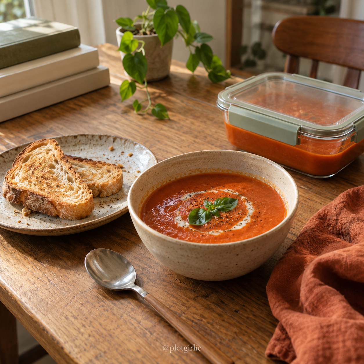 An ordinary meal and a useful extra portion.