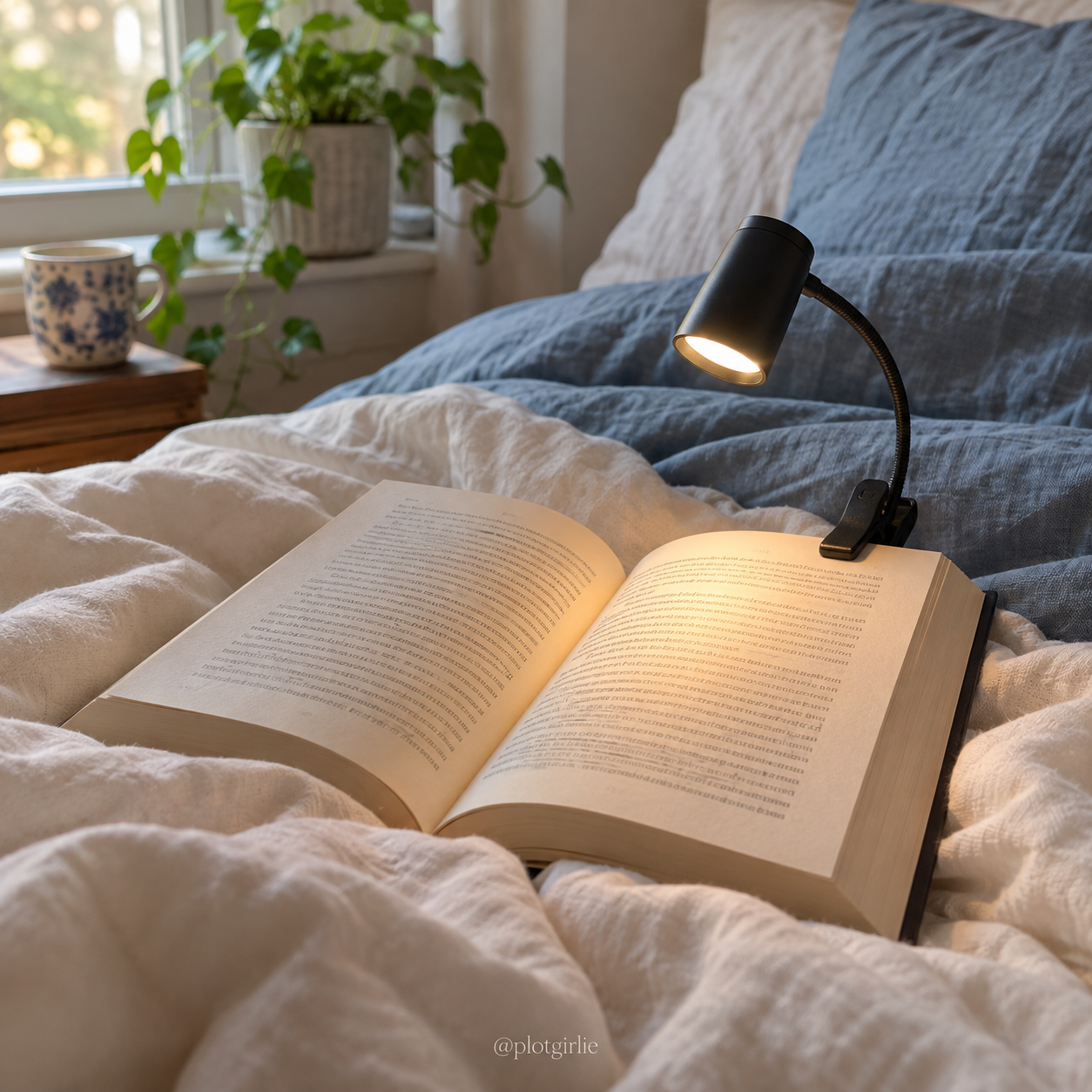 Test the light where you sit to read.
