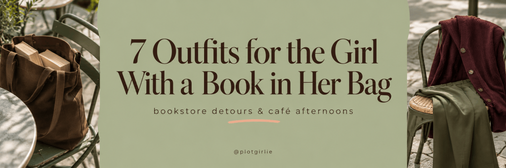 book in her bag — slim modern Plotgirlie article banner with natural light